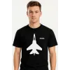 T-Shirt "Jet Silhouette", Schwarz