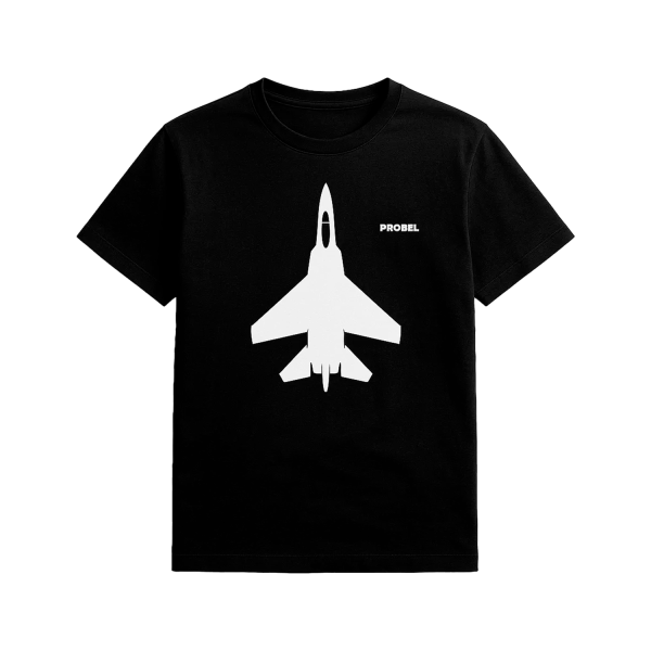 T-Shirt "Jet Silhouette", Schwarz