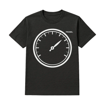 T-Shirt "Aviation Gauge", Dunkelgrau