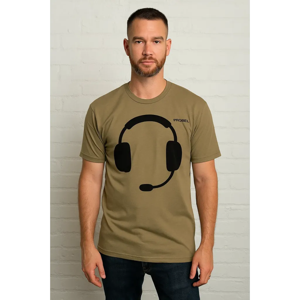T-Shirt "Aviation Headset", Olive