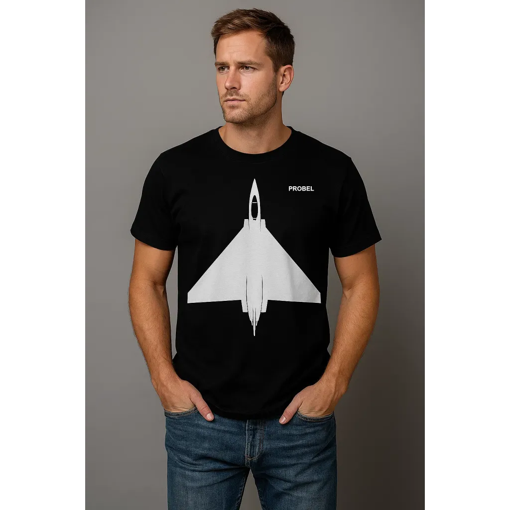 T-Shirt "Jet Silhouette", Schwarz