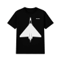T-Shirt "Jet Silhouette", Schwarz