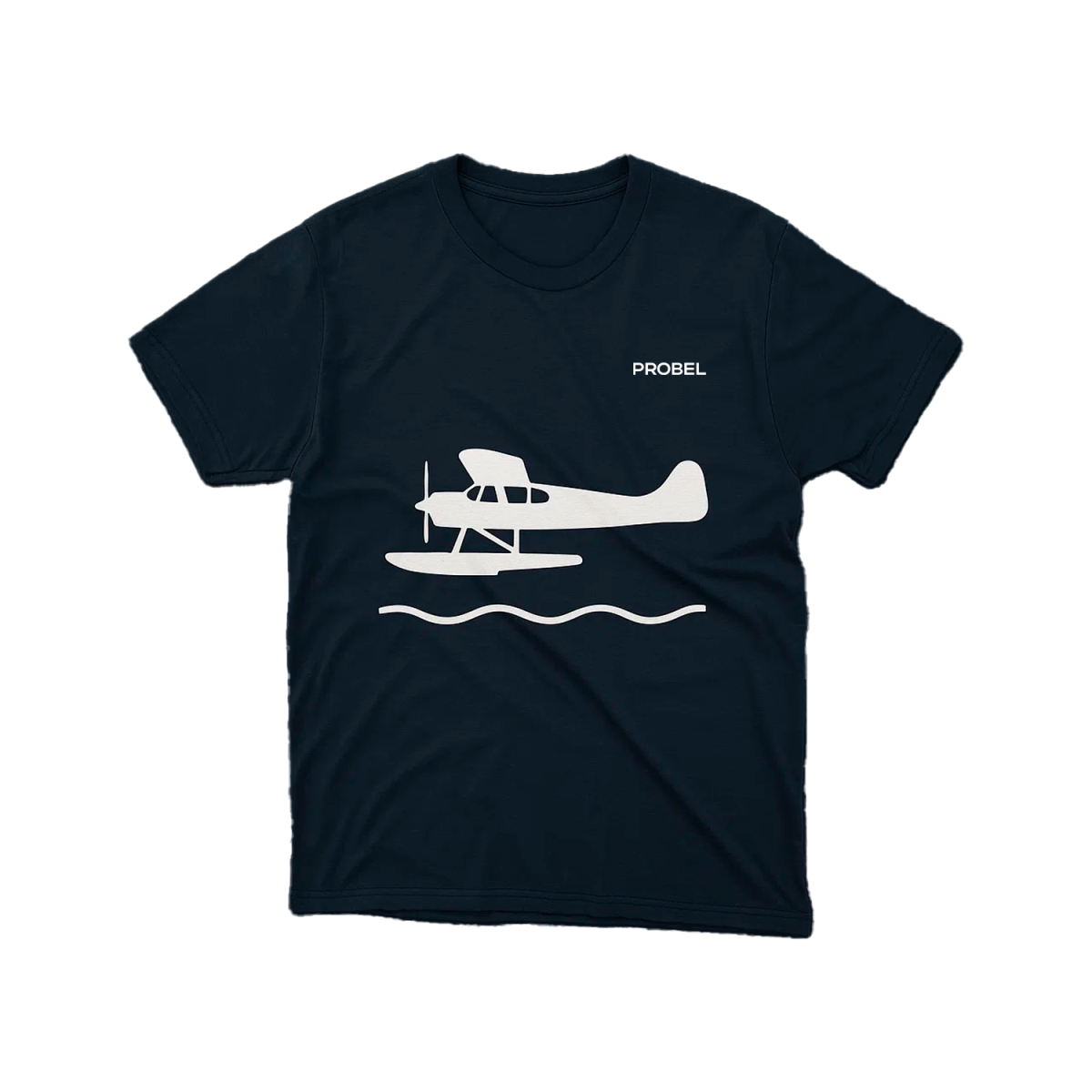 T-Shirt "Wasserflugzeug", Blau