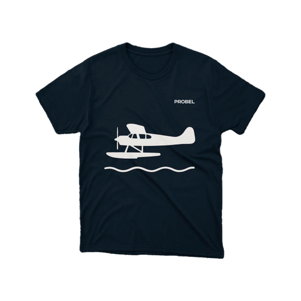 T-shirt "Hydravion", Bleu