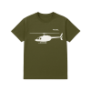 T-Shirt "Helicopter", Oliv
