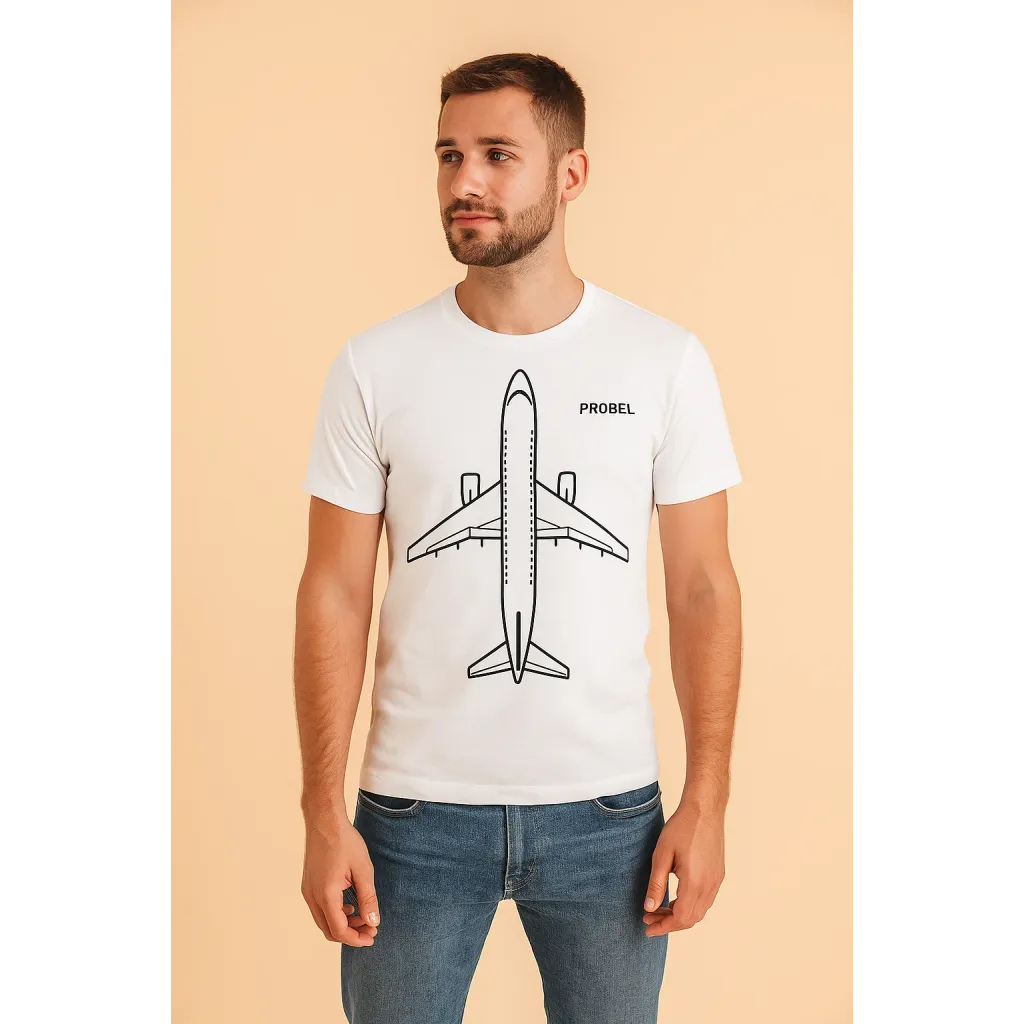 T-Shirt "Airliner", Weiß
