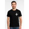 T-Shirt "Mini Jet", Schwarz