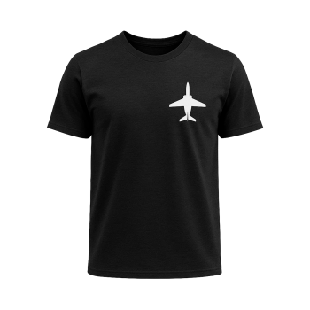 T-Shirt "Mini Jet", Schwarz