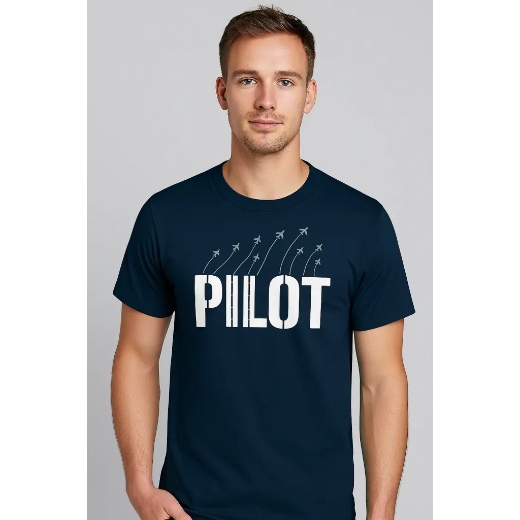 T-Shirt "Pilot Sky", Navy