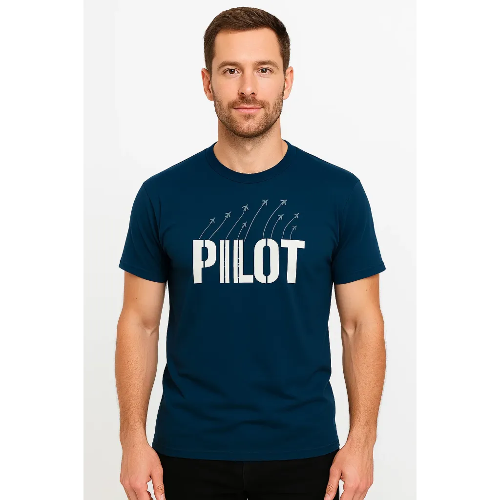 T-Shirt "Pilot Sky", Navy