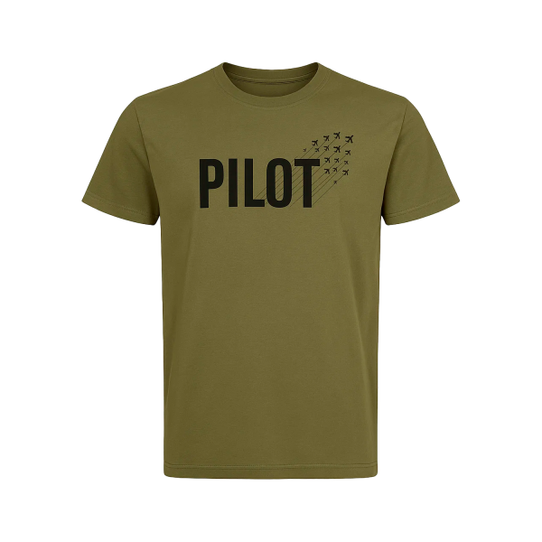 T-Shirt "Pilot Formation", Olive