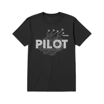 T-Shirt "Pilot Waves", Grau