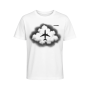 T-Shirt "Cloud Flight", Weiß