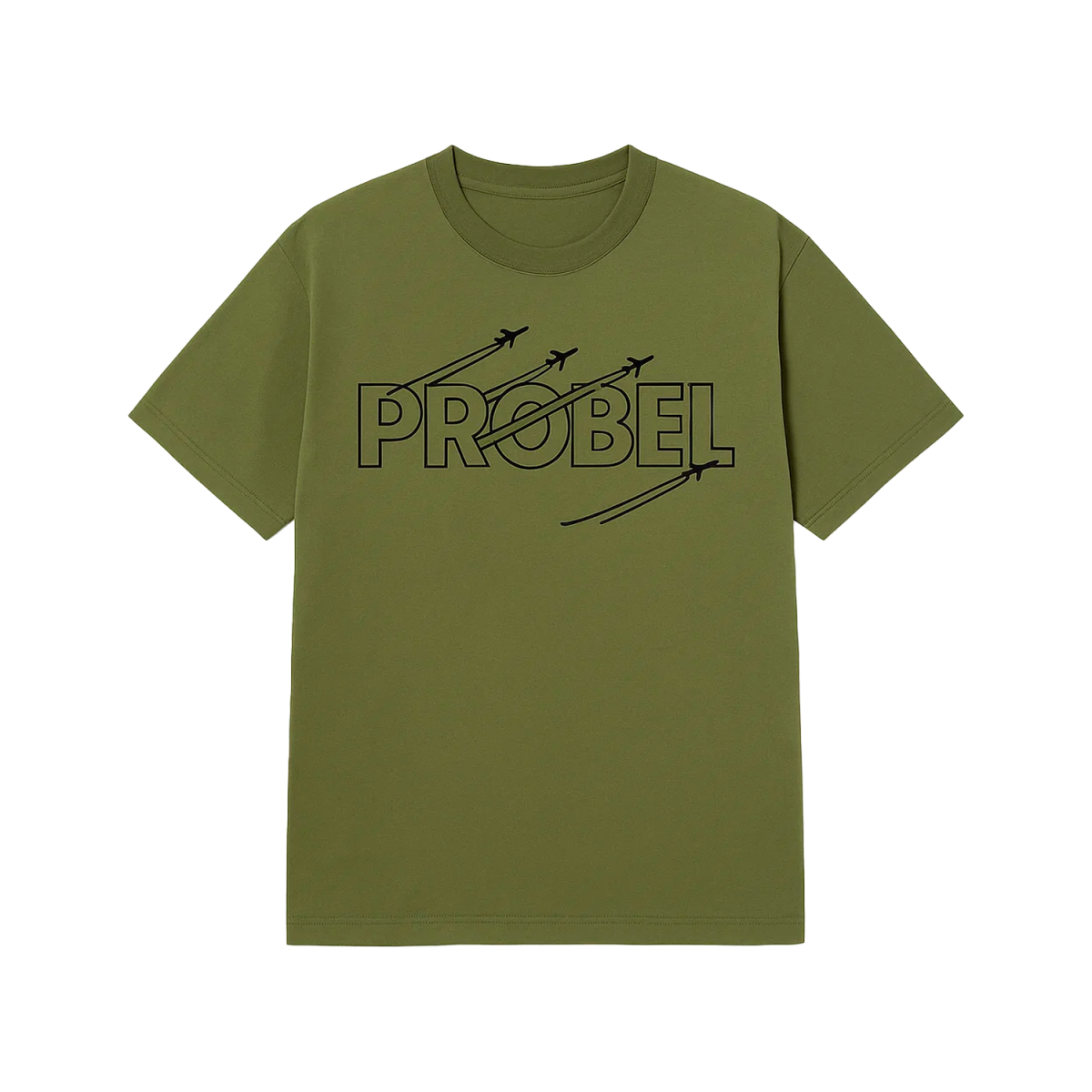 T-Shirt "Probel Skyline", Oliv