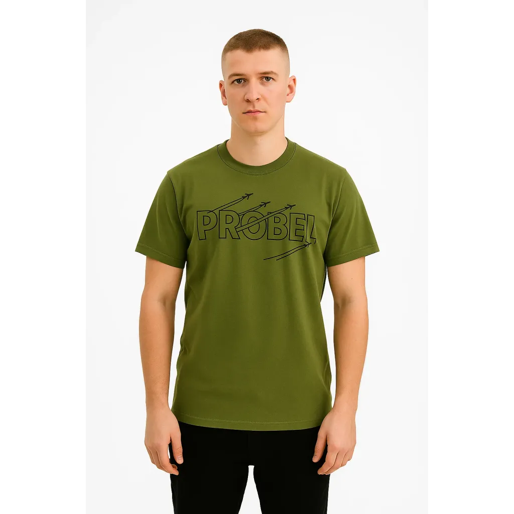 T-Shirt "Probel Skyline", Oliv