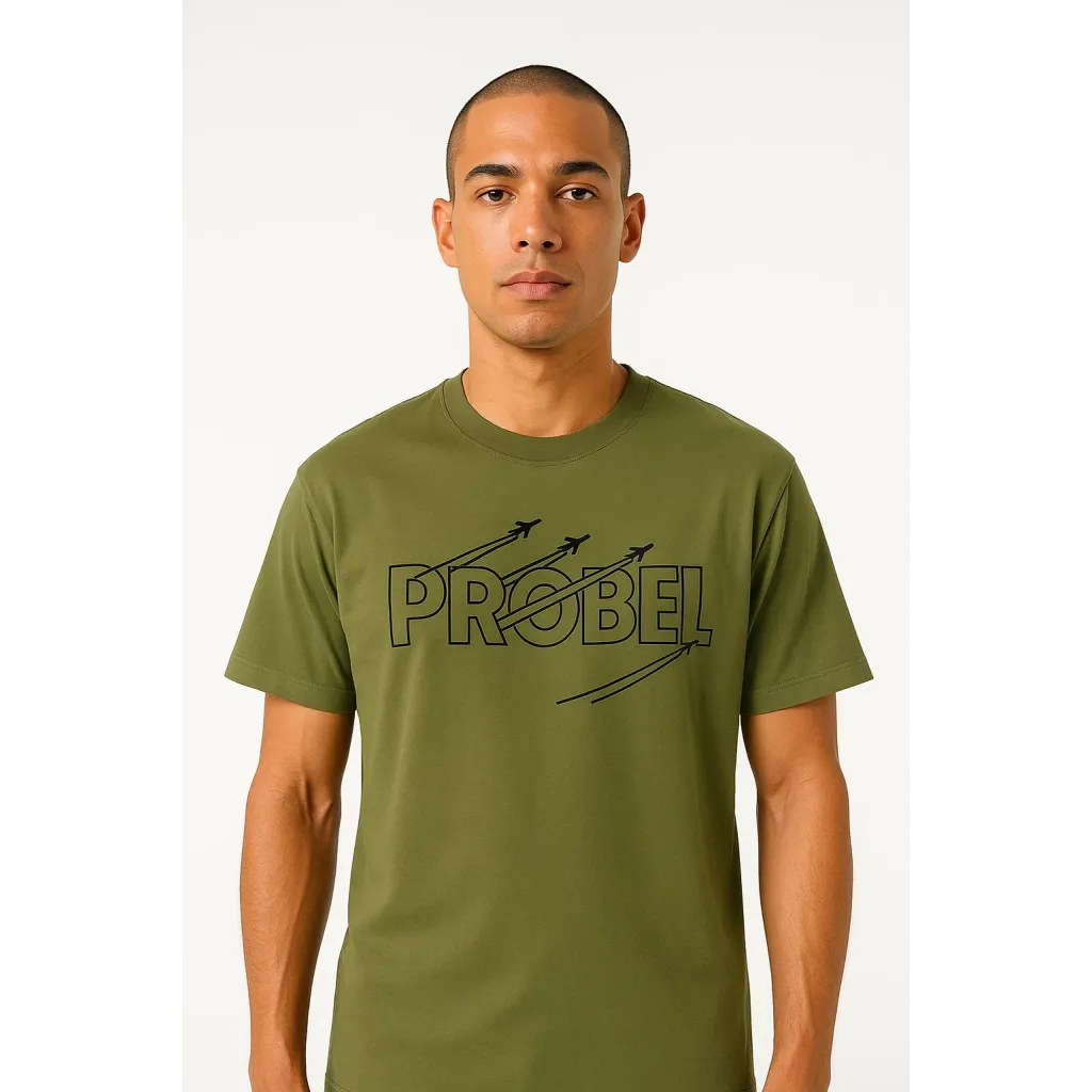 T-Shirt "Probel Skyline", Oliv