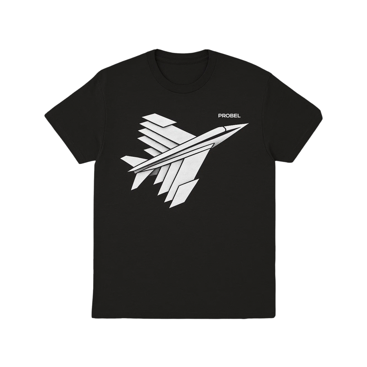 T-Shirt "Jet Layers", Schwarz
