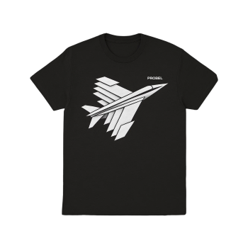 T-Shirt "Jet Layers", Schwarz
