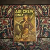 Metallschild "Air Crew Only" – Retro Aviation Design