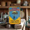 Metallschild "Зона десанта – Только для смелых" (RUS)