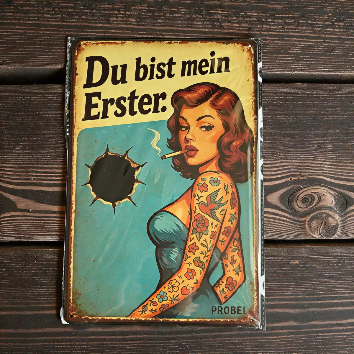Metallschild "Du bist mein Erster", 20×30 cm