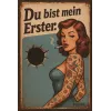Metallschild "Du bist mein Erster", 20×30 cm