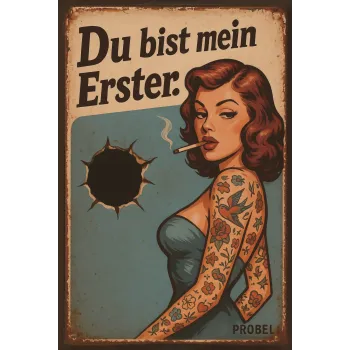 Metallschild "Du bist mein Erster", 20×30 cm
