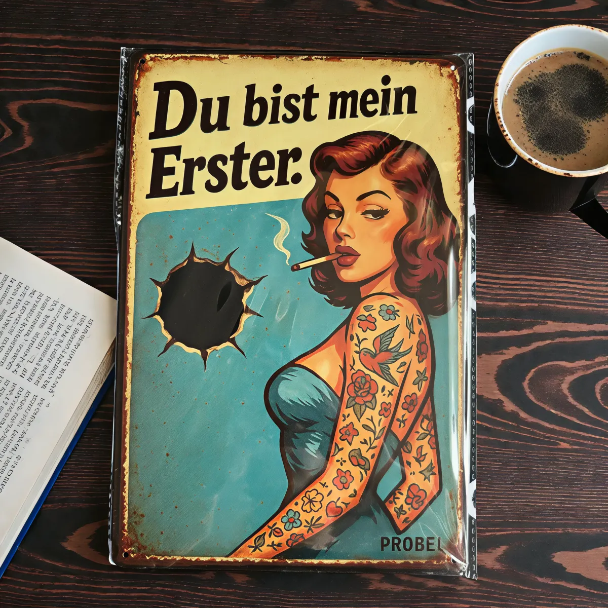 Metallschild "Du bist mein Erster", 20×30 cm