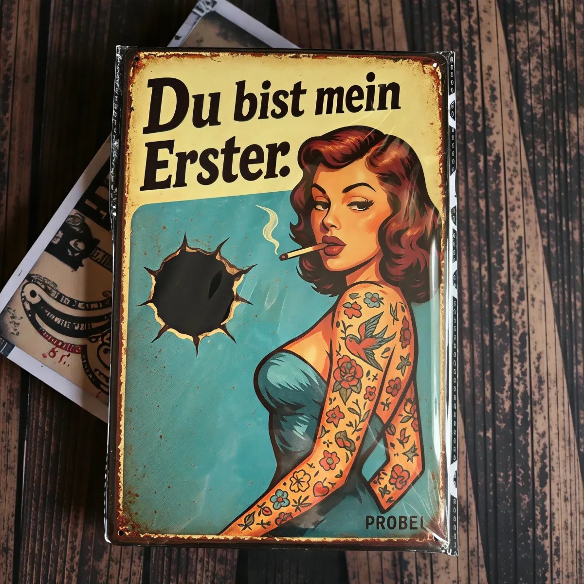 Metallschild "Du bist mein Erster", 20×30 cm