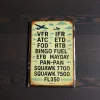 Metallschild "Aviation Abkürzungen", 20×30 cm